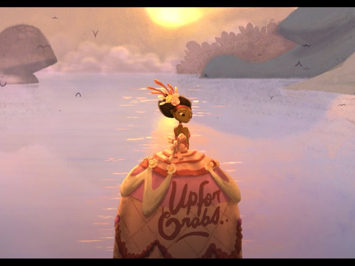 "Up For Grabs" the text feels more sexual than it should, and less than you'd hope.