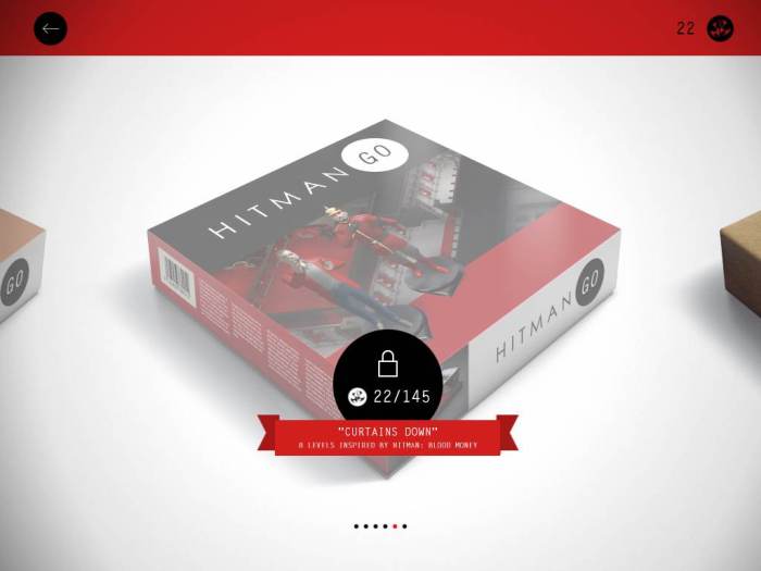 Each new board starts out locked, but can be opened up if you get enough tokens.