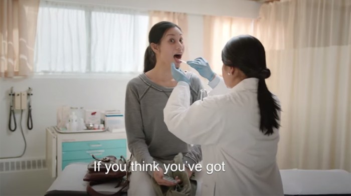 Strep throat more like ... please stop playing this commercial.