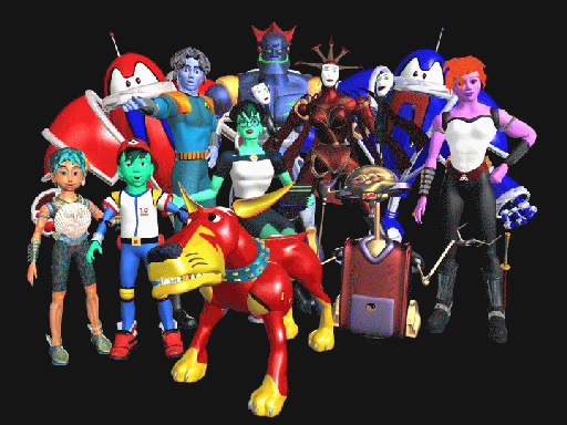 What a motley crew of pixels.