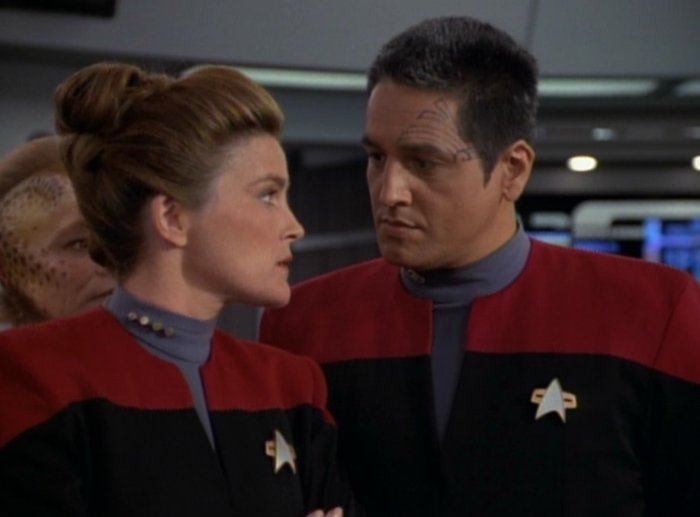 Chakotay is Janeway's Number One, but he's a pretty boring dude.
