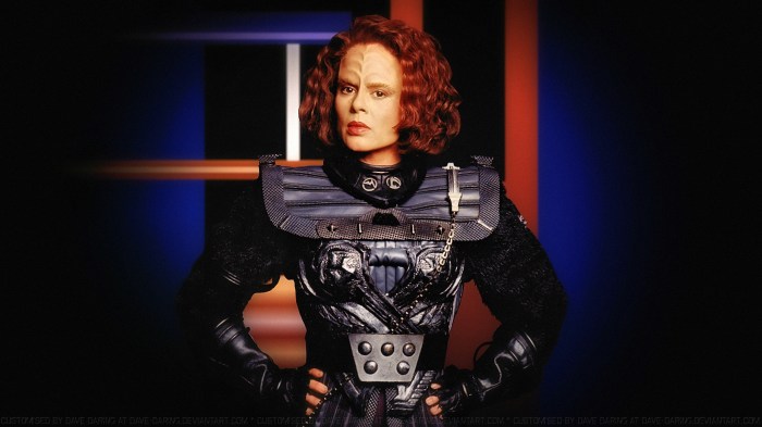 More dangerous than a half-Klingon in full battle gear.